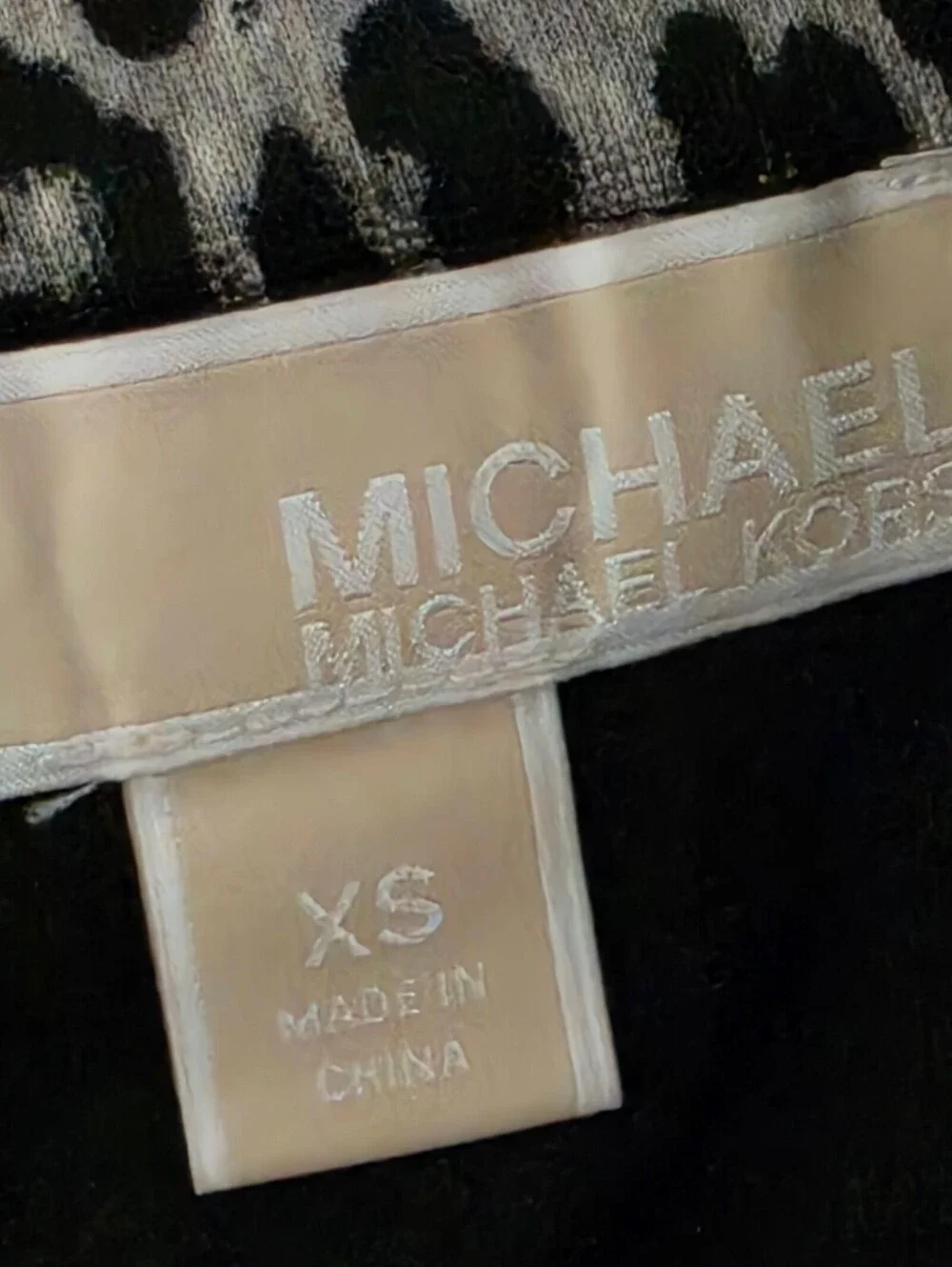 MK Michael Kors Leopard Cheetah Print XS Skirt